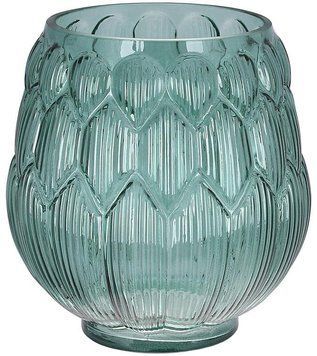 Ваза декоративна Ancient Glass Артишок &Oslash;18х20см, зелене скло (арт. 32327048) фото