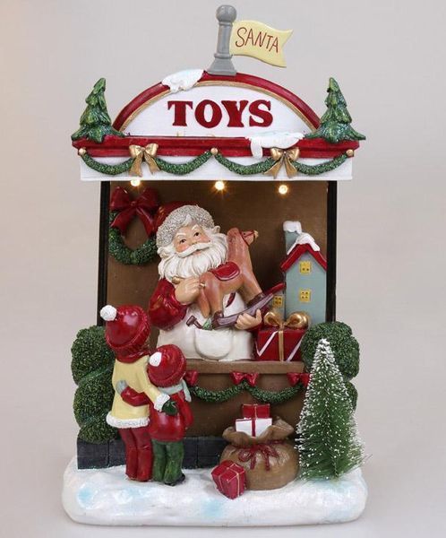 Новорічна композиція &laquo;Santa's Toy Store&raquo; з LED підсвічуванням 22х14х33см, полістоун (арт. 32321449) фото