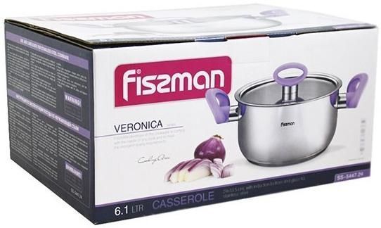 Каструля Fissman Veronica 6.1л з бакелітовими ручками (арт. 32315630) фото