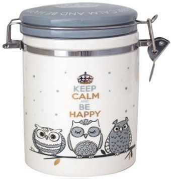 Банка керамічна Be Happy "Совушки&raquo; 700мл, кришка з засувкою (арт. 32321605) фото