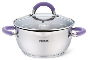 Каструля Fissman Annette 4.7л з нержавіючої сталі з кришкою-друшляком (арт. 32323371) фото