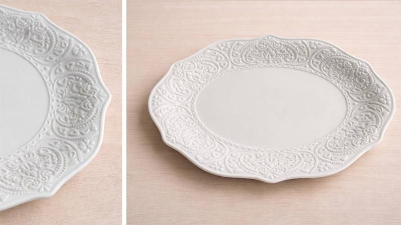 Набір 2 порцелянових овальних блюд "Dentelle Blanche" 31х23см (арт. 32330196) фото