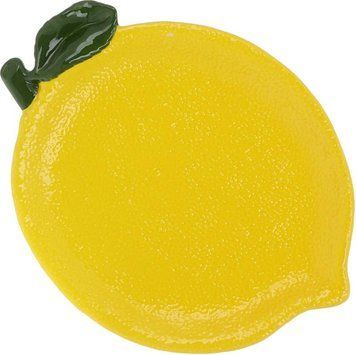 Набір 2 керамічні тарілки "Lemon" 30х18см, Жовтий лимон (арт. 32329541) фото
