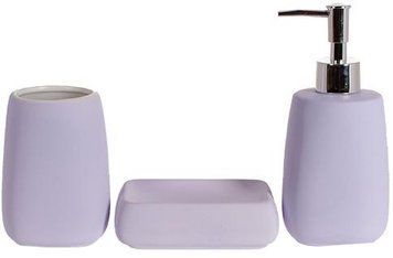 Набір аксесуарів "Violet Classic" для ванної кімнати: дозатор для мила, підставка, мильниця. (арт. 32326698) фото