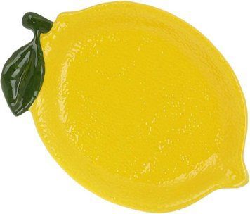 Набір 2 керамічні тарілки "Lemon" 26х18см, Жовтий лимон (арт. 32329542) фото