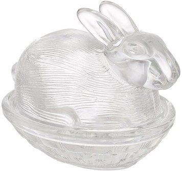 Скляна ємність з кришкою "Кролик" для солодощів, 12х9х10см (арт. 32329012) фото