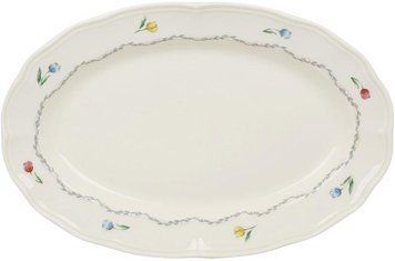 Набір 6 порцелянових овальних тарілок "Vintage Tulip" 33х22см (арт. 32329800) фото