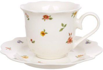 Набір 2 порцелянових чайних чашок 250мл з блюдцями "Cottage Garden" (арт. 32330396) фото