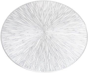 Набір 4 сервірувальних килимка Doily Modern &Oslash;38см, плейсмат (подтарельники), срібло (арт. 32327764) фото