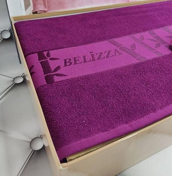 Махрове простирадло Belizza "Gold Bordo" 200х220см (арт. 32327418) фото
