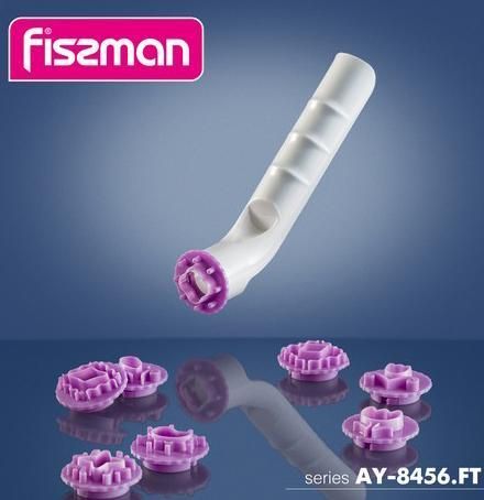 Набір 8 штампів Fissman Decorator для печива &Oslash;3см з ручкою (арт. 32310028) фото
