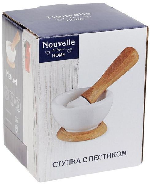 Ступа порцеляновий Nouvelle Home 9х9х5.5см з бамбуковою підставкою (арт. 32319421) фото - "RestoMarket" Ступа порцеляновий Nouvelle Home 9х9х5.5см з бамбуковою підставкою (арт. 32319421) фото
