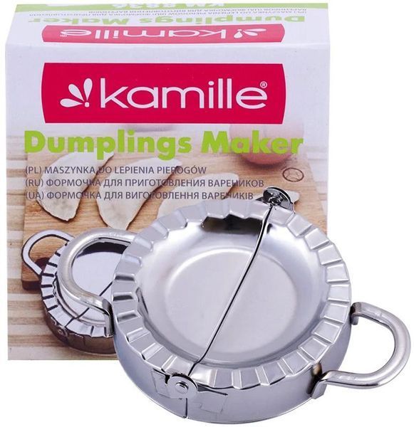 Форма для ліплення вареників Kamille 15х10х3.1см з нержавіючої сталі (арт. 32322346) фото
