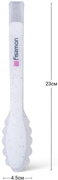 Щипці кулінарні Fissman Bianca 23см нейлон+силікон (арт. 32324418) фото
