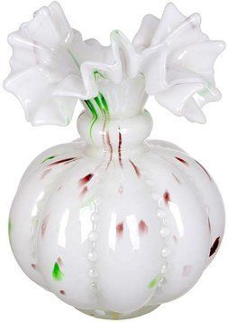 Ваза скляна "Roselle" &Oslash;12х16.5см, рожева (ручна робота) (арт. 32329914) фото