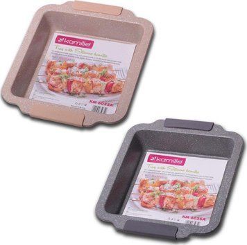 Форма для випічки Kamille Marble 30.3х26.7х6см з силіконовими ручками (арт. 32317677) фото