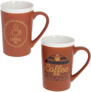 Кружка порцелянова "Coffeе" 400мл, 2 дизайну (арт. 32323722) фото