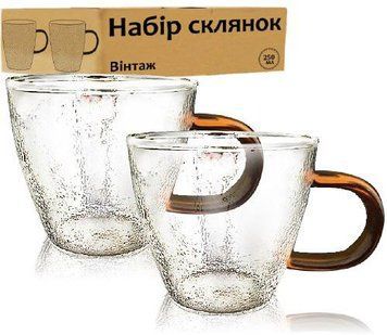 Набір 4 чашки "Vintage" 250мл скляні (арт. 32325574) фото