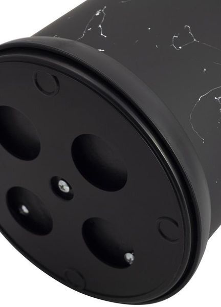 Підставка-колода Ofenbach Black Marble для кухонних ножів і ножиць 16х24см, потрійна кругла (арт. 32323994) фото