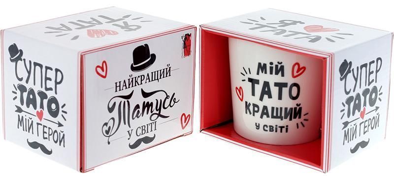 Кружка порцелянова "Супер Тато" 350мл (арт. 32326000) фото