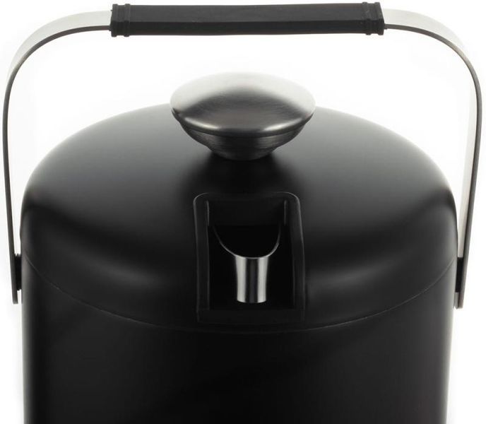 Термо-відерце Kamille Black 1300мл для льоду з кришкою та краплізбірником (арт. 32329221) фото