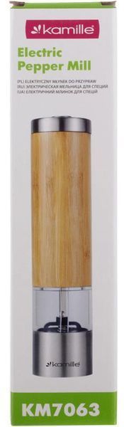 Млин для спецій Kamille Electric Pepper Mill електричний &Oslash;5х21.4см (арт. 32329244) фото