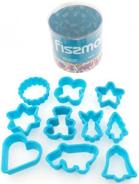 Набір 10 форм для вирубки печива Fissman пластикові (арт. 32315855) фото