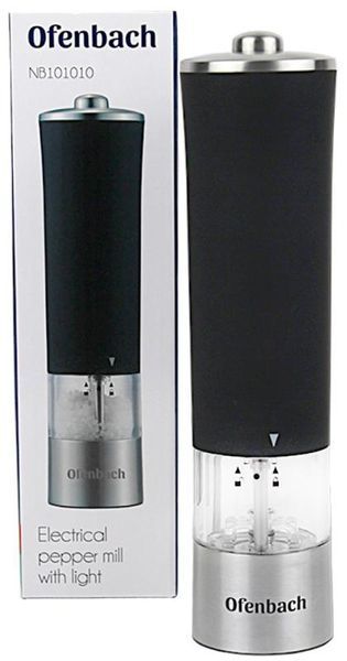 Млин для спецій Ofenbach Electric Pepper Mill електричний з підсвічуванням (арт. 32329265) фото - "RestoMarket" Млин для спецій Ofenbach Electric Pepper Mill електричний з підсвічуванням (арт. 32329265) фото