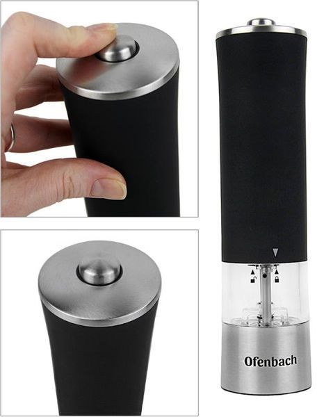 Млин для спецій Ofenbach Electric Pepper Mill електричний з підсвічуванням (арт. 32329265) фото - "RestoMarket" Млин для спецій Ofenbach Electric Pepper Mill електричний з підсвічуванням (арт. 32329265) фото