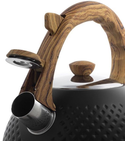 Чайник Ofenbach Whistling Kettle Black 2.7л нержавіюча сталь зі свистком, чорний (арт. 32329287) фото