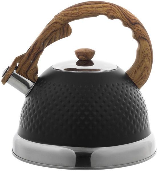 Чайник Ofenbach Whistling Kettle Black 2.7л нержавіюча сталь зі свистком, чорний (арт. 32329287) фото