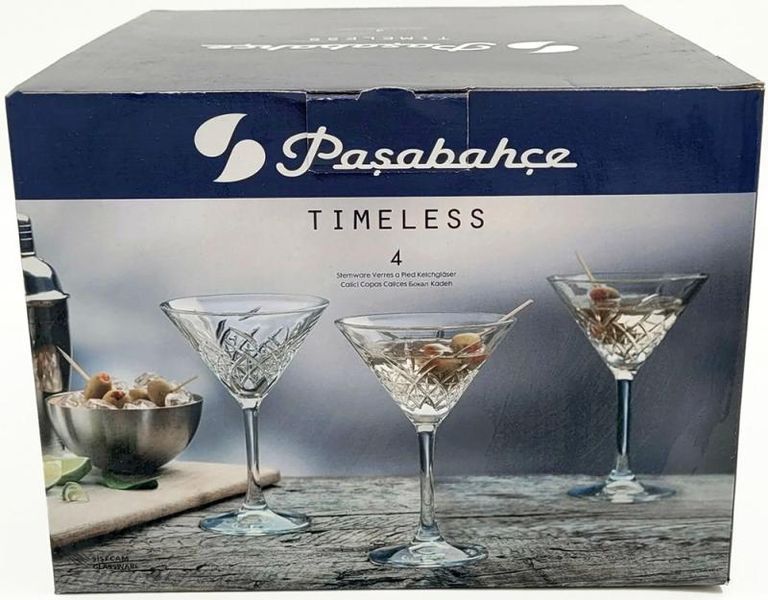 Набір 4 фужери Pasabahce Timeless для мартіні 230мл, коктейльні келихи (арт. 32329441) фото