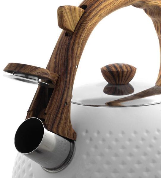 Чайник Ofenbach Whistling Kettle White 2.7л нержавіюча сталь зі свистком, білий (арт. 32329288) фото