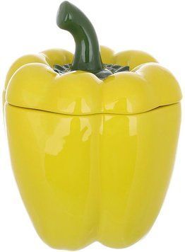 Банка керамічна "Pepper" 1200мл, для сипучих продуктів, жовтий перець (арт. 32329544) фото