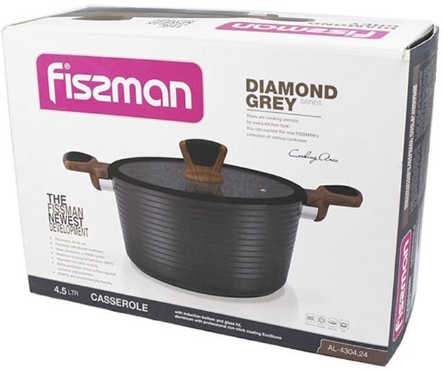 Каструля Fissman Diamond Grey 7.1л (арт. 32311954) фото