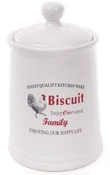 Банка керамічна "Тоскана" Family BISCUIT 1.75л для зберігання сипучих продуктів (арт. 32313422) фото