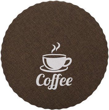 Набір 12 сервірувальних килимків Doily Coffee &Oslash;38см, плейсмат (подтарельники), коричневий (арт. 32327788) фото