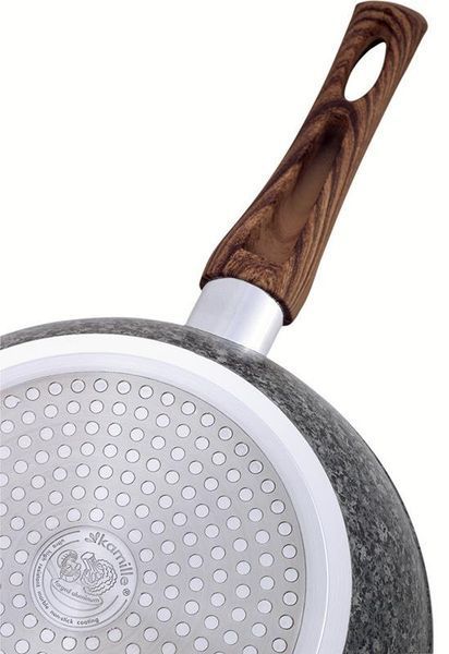 Сковорода-сотейник Kamille Grey Marble &Oslash;24см індукційна з антипригарним покриттям (арт. 32324980) фото