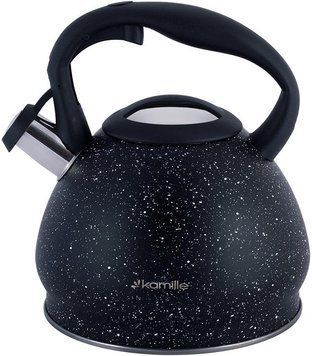 Чайник Kamille Whistling Kettle Marble 2.7л з нержавіючої сталі зі свистком (арт. 32323898) фото