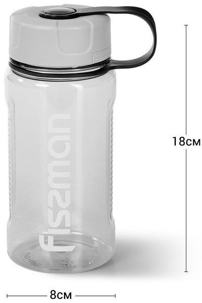 Пляшка спортивна Fissman Sport Line 650мл пластикова, сіро-блакитна (арт. 32324686) фото