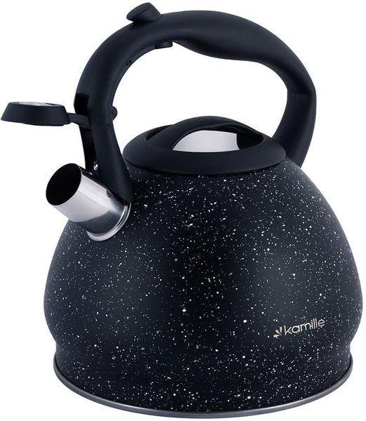 Чайник Kamille Whistling Kettle Marble 2.7л з нержавіючої сталі зі свистком (арт. 32323898) фото