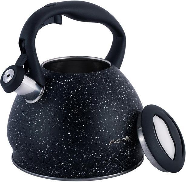 Чайник Kamille Whistling Kettle Marble 2.7л з нержавіючої сталі зі свистком (арт. 32323898) фото