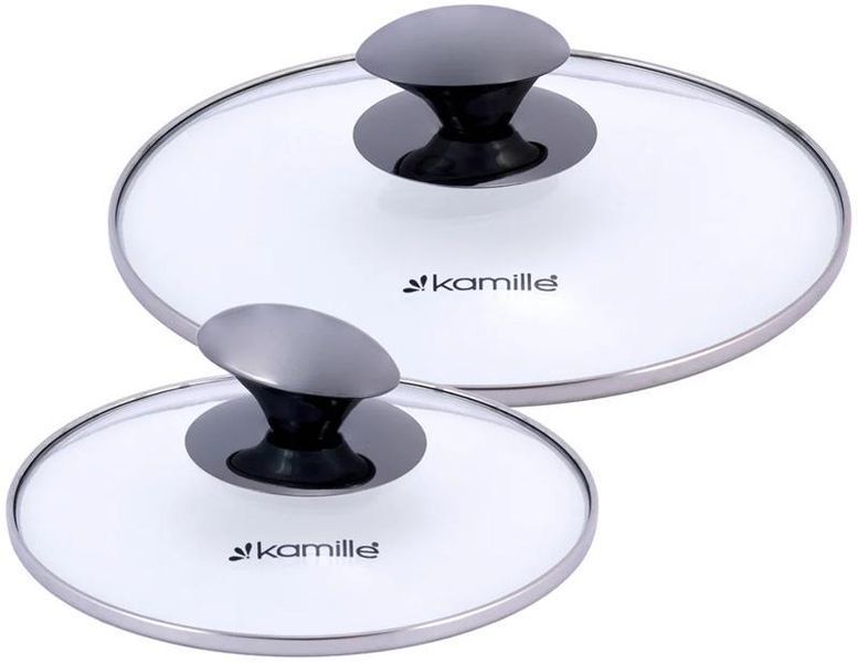 Набір 4 каструлі Kamille Groningen 1.5л, 2л, 3л, 5л з нержавіючої сталі з 5-шаровим індукційним дном (арт. 32320546) фото