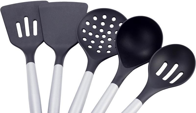 Набір кухонного приладдя Kamille Kitchen Utensils 5 аксесуарів на сталевий підставці (арт. 32323912) фото