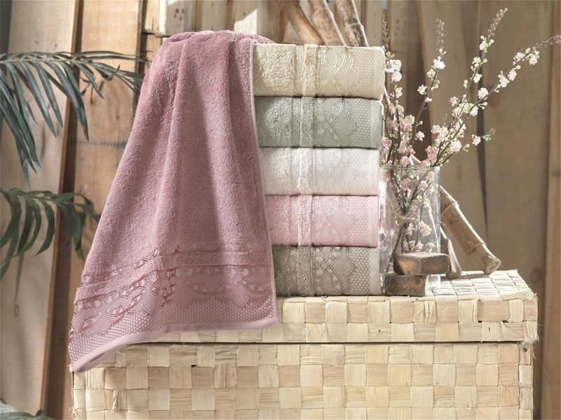 Набір 6 рушників Pupilla Bamboo Destan 50х90см (лицьові), бамбук (арт. 32311845) фото