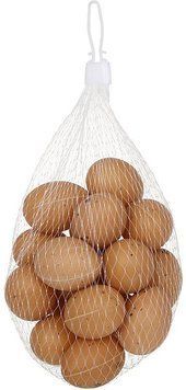 Пасхальний декоративний набір "Яйця в сітці" 18 яєць 3х4см, пластик (арт. 32328859) фото