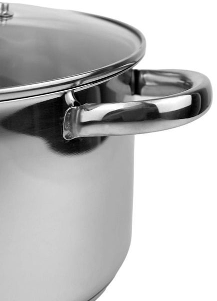 Каструля індукційна Ofenbach Casserole із нержавіючої сталі 5.5л зі скляною кришкою (арт. 32329264) фото
