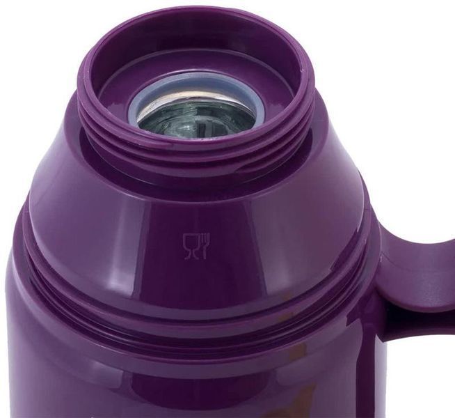 Термос Kamille Glass Violet 1000мл дзеркальна колба і 2 чашки (арт. 32320480) фото