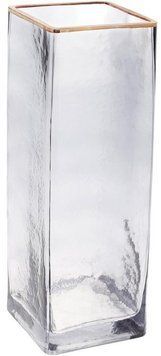 Ваза декоративна Ancient Glass "Евіан" 30х10см, скло, світло-сірий (арт. 32325845) фото