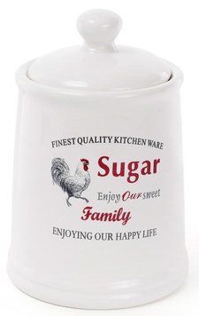 Банка керамічна "Тоскана" Family SUGAR 800мл для зберігання сипучих продуктів (арт. 32314010) фото